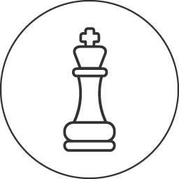 une pièce d’échec (le roi)